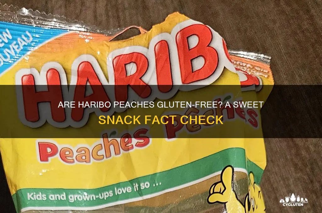 are haribo peaches gluten free