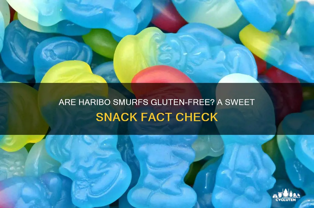 are haribo smurfs gluten free