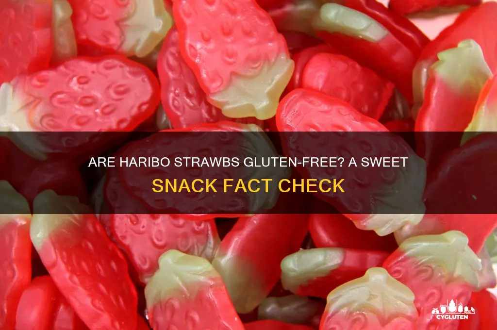 are haribo strawbs gluten free