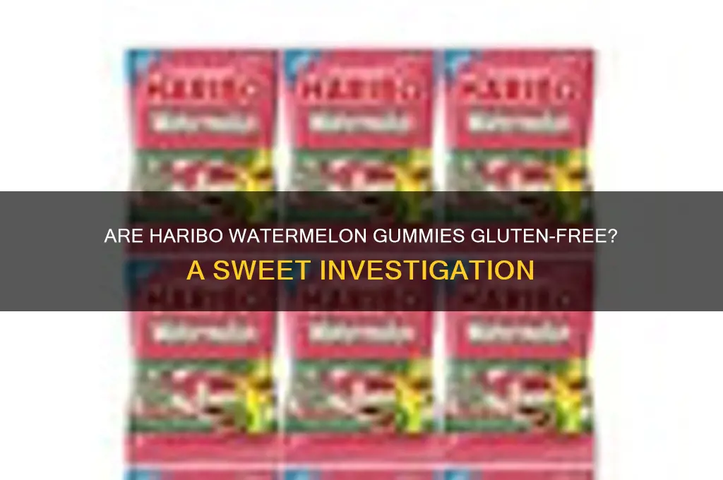 are haribo watermelon gluten free