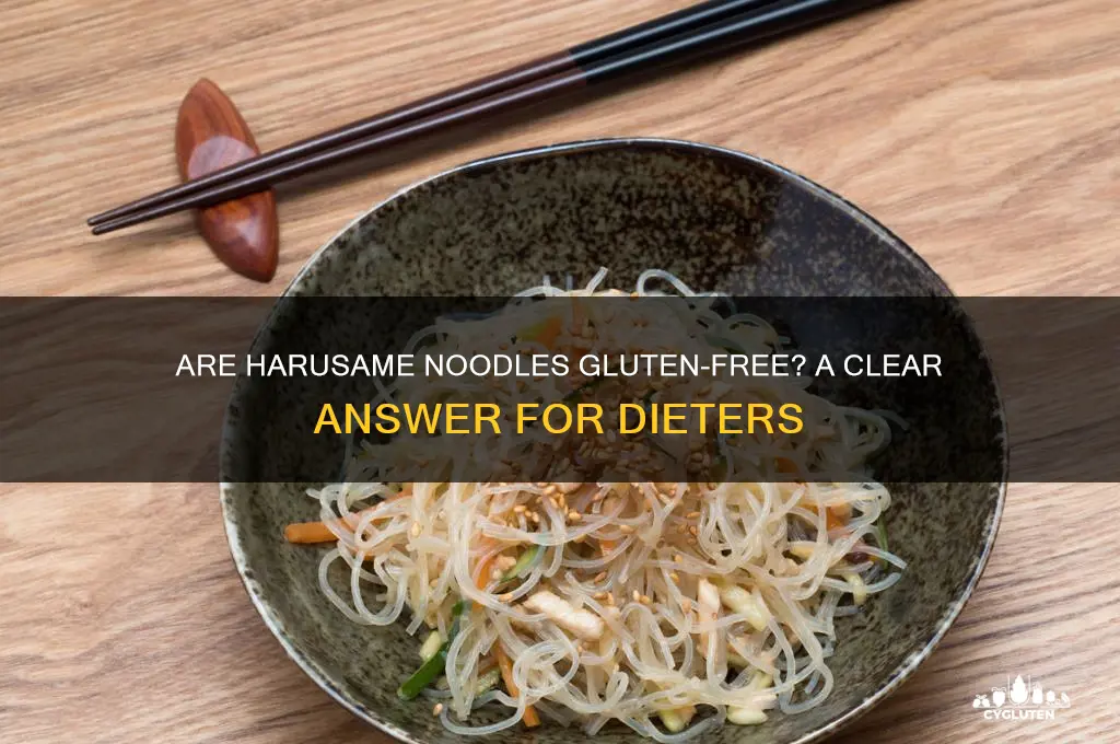 are harusame noodles gluten free