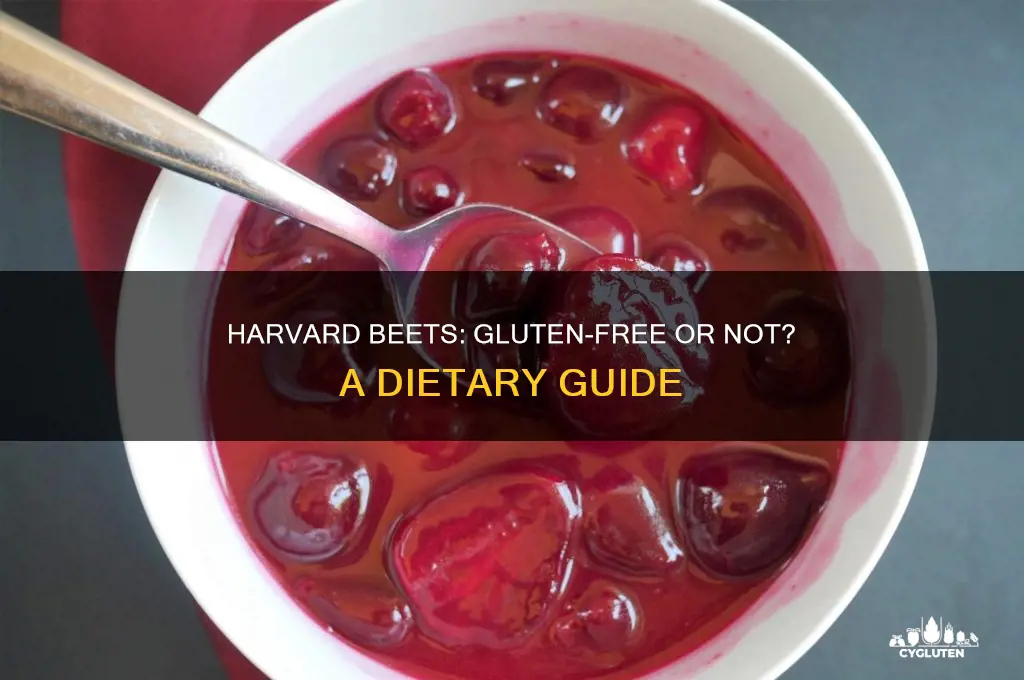 are harvard beets gluten free