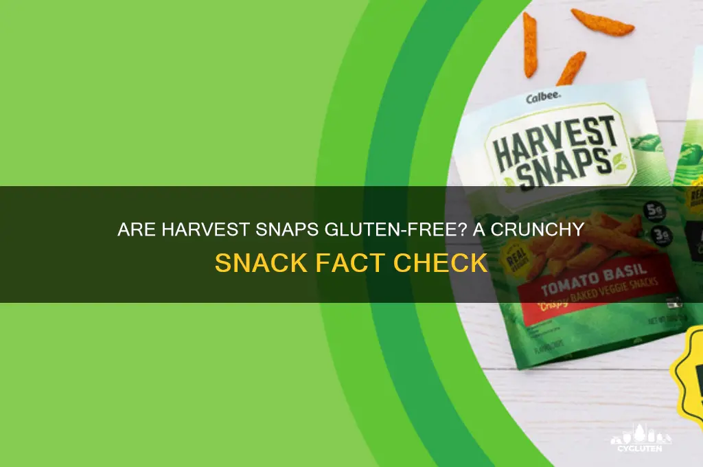 are harvest snaps gluten free
