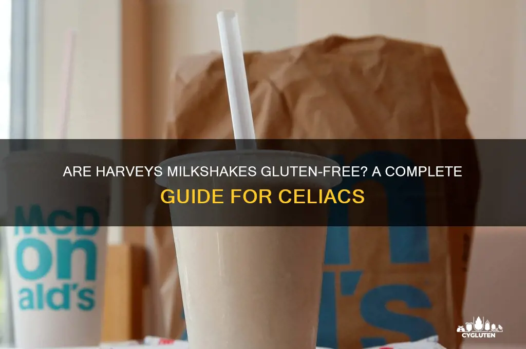 are harveys milkshakes gluten free