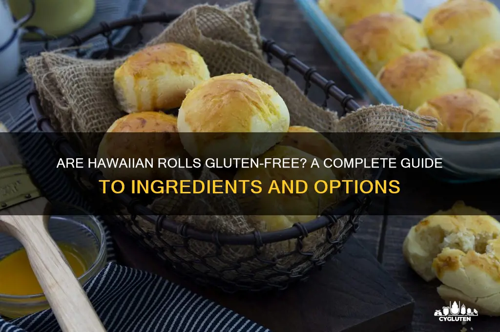 are hawaiian rolls gluten free