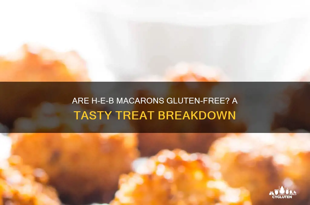 are heb macarons gluten free