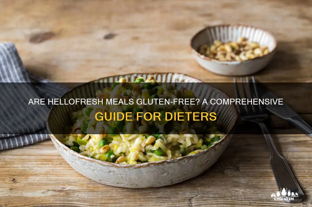 are hellofresh meals gluten free