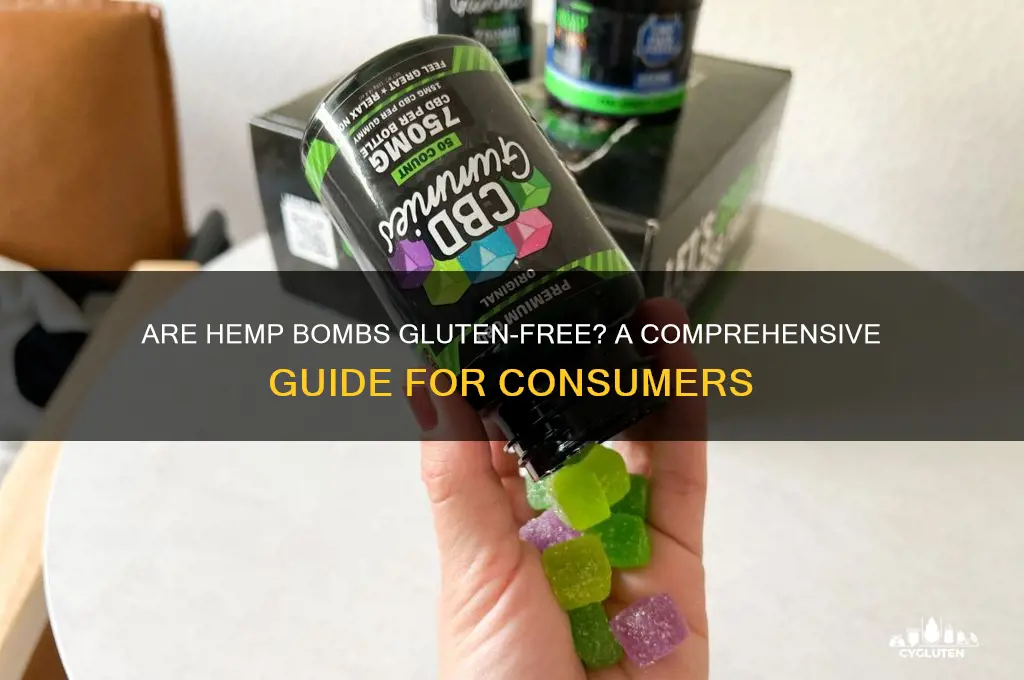 are hemp bombs gluten free