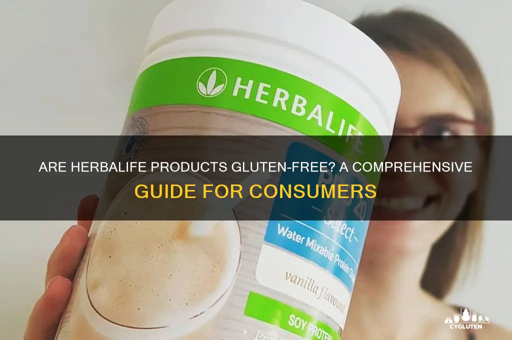 are herbalife products gluten free