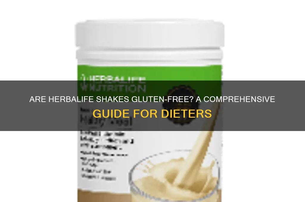 are herbalife shakes gluten free