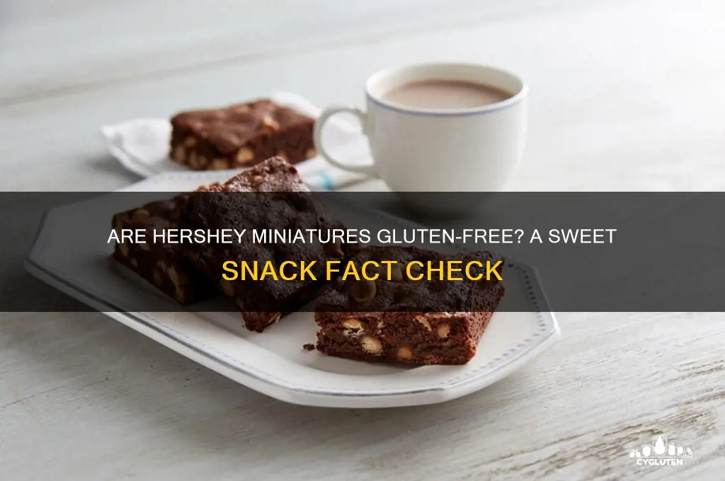 are hershey miniatures gluten free