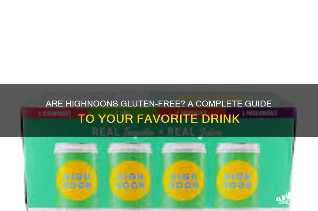 are highnoons gluten free
