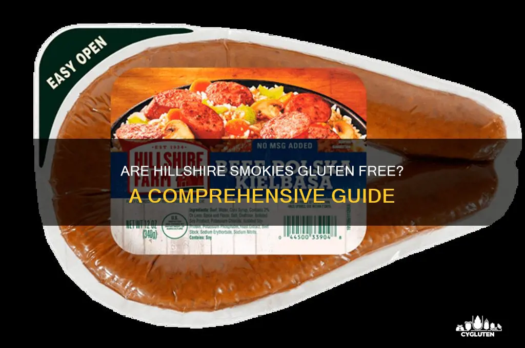 are hillshire smokies gluten free