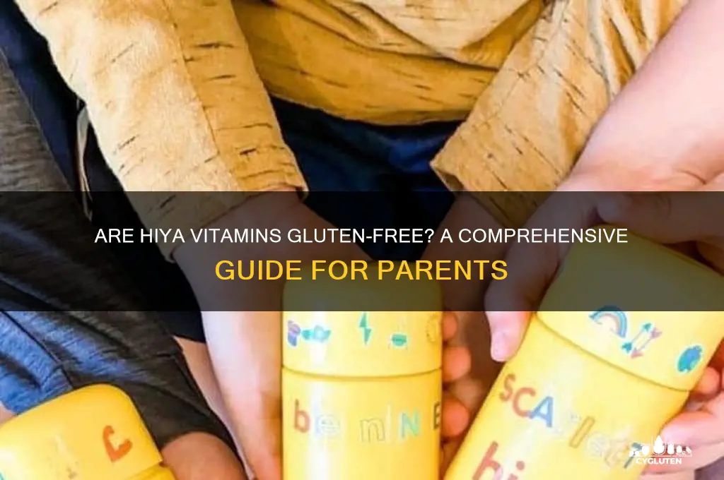 are hiya vitamins gluten free