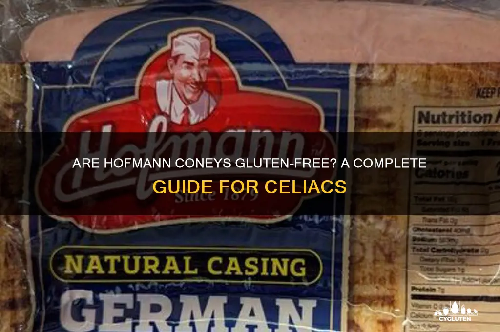 are hofmann coneys gluten free