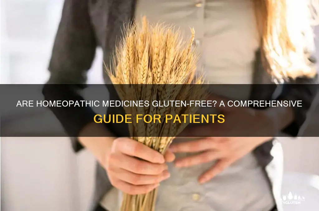 are homeopathic medicines gluten free