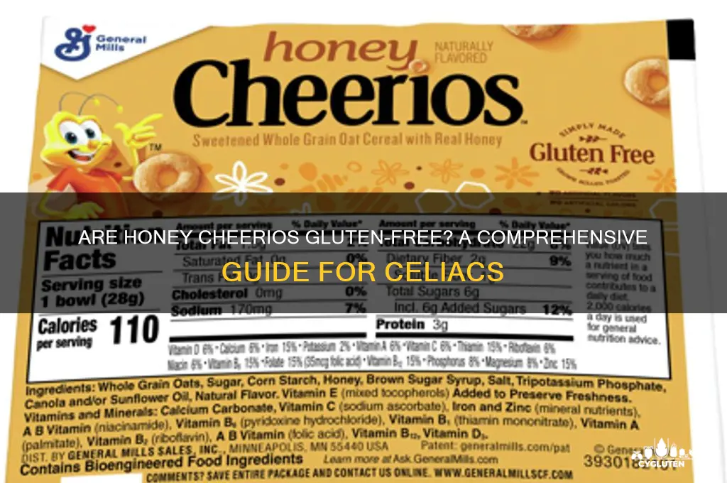 are honey cheerios gluten free
