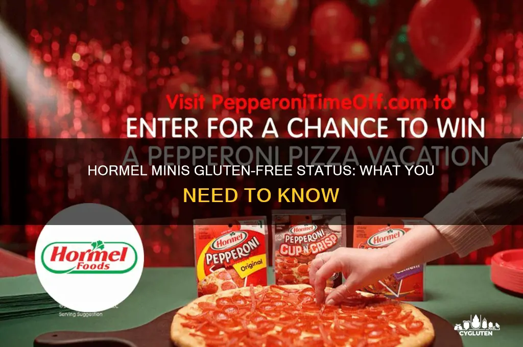are hormel minis gluten free