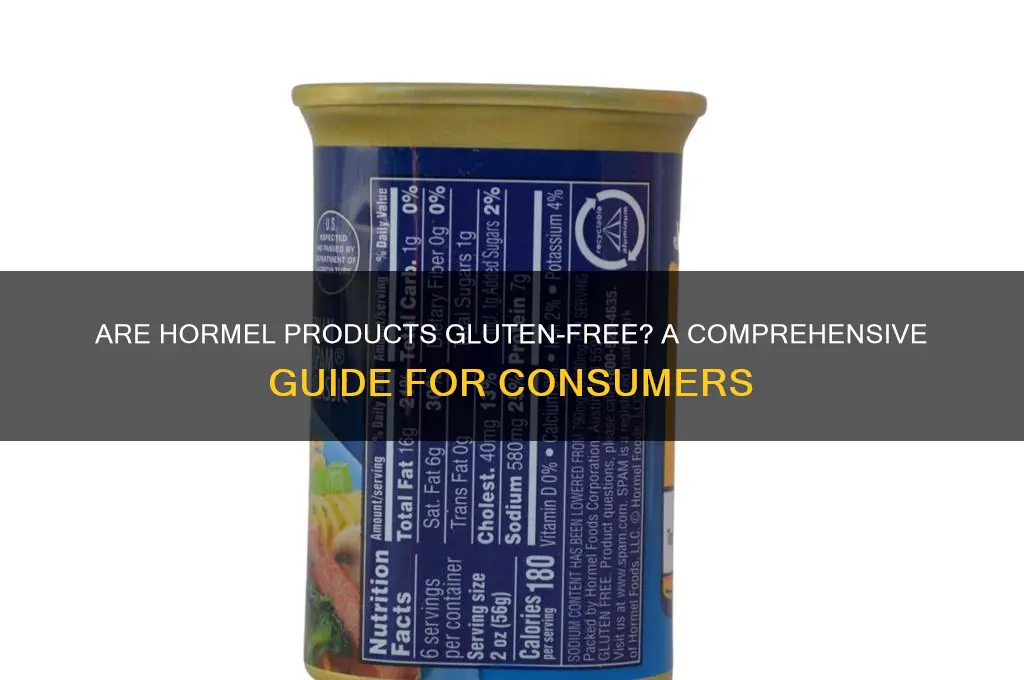 are hormel products gluten free