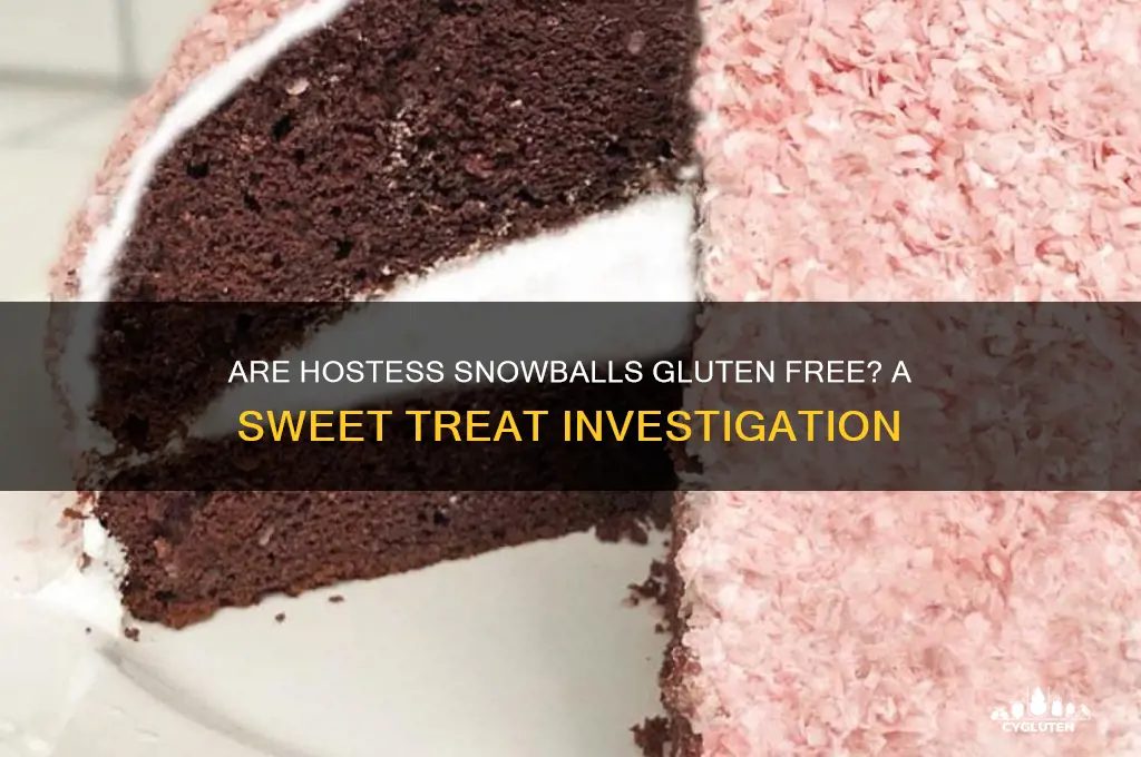 are hostess snowballs gluten free