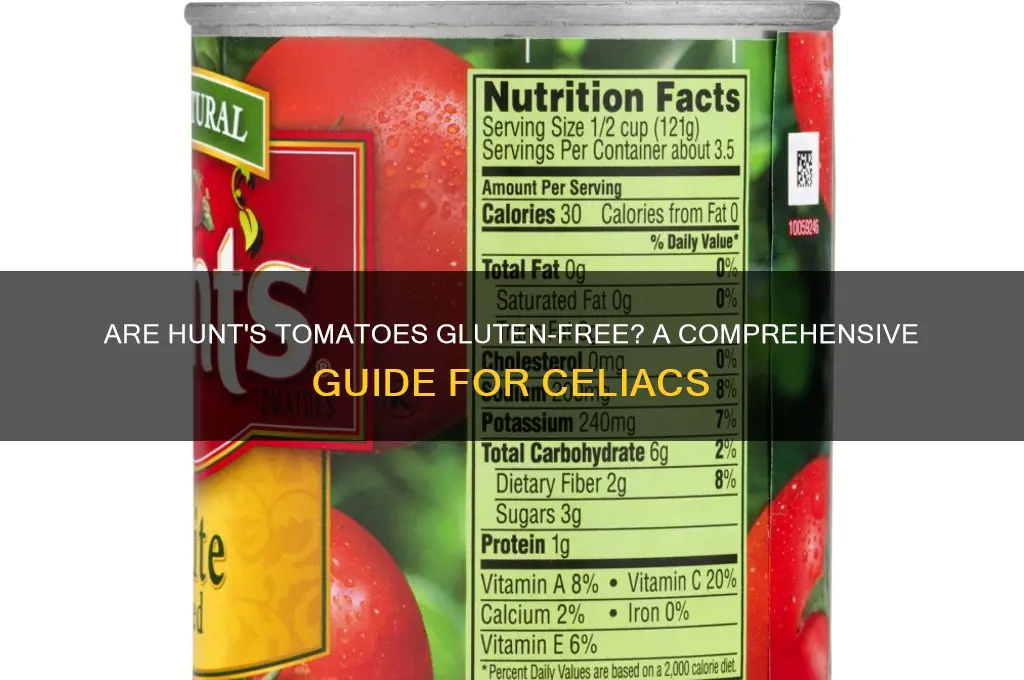 are hunts tomatoes gluten free