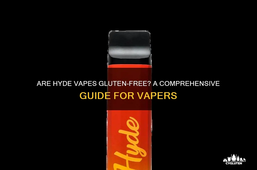 are hyde vapes gluten free