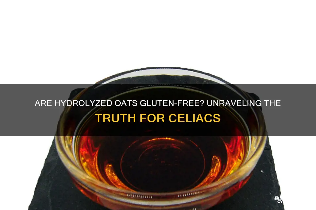 are hydrolyzed oats gluten free