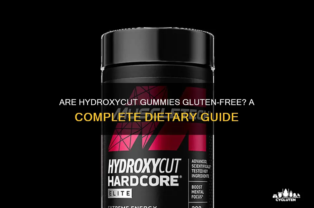 are hydroxycut gummies gluten free