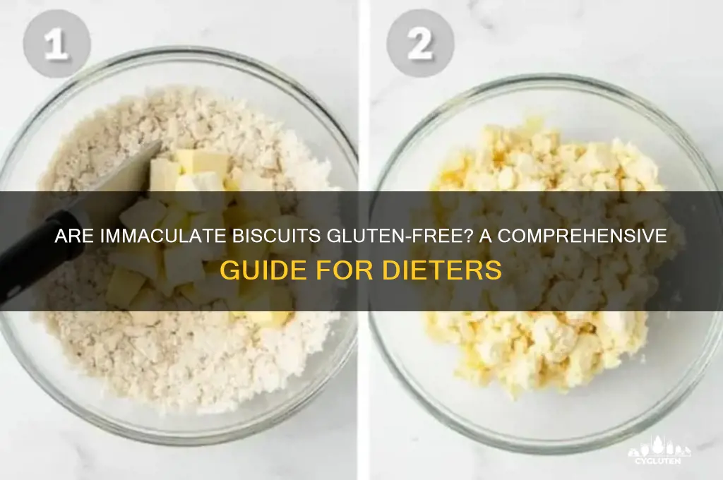 are immaculate biscuits gluten free