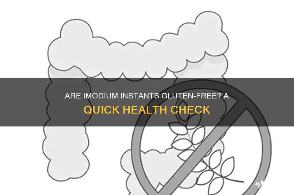 are imodium instants gluten free
