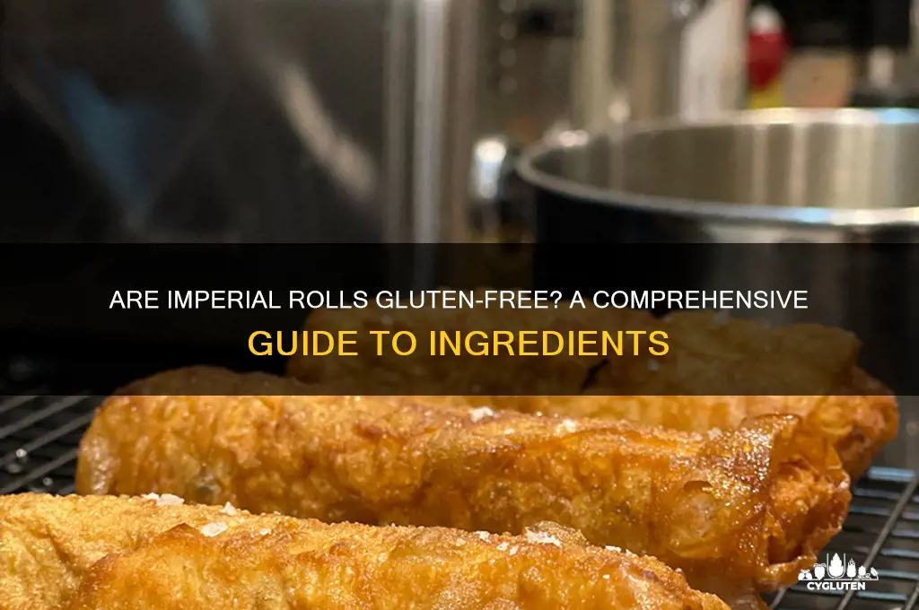 are imperial rolls gluten free