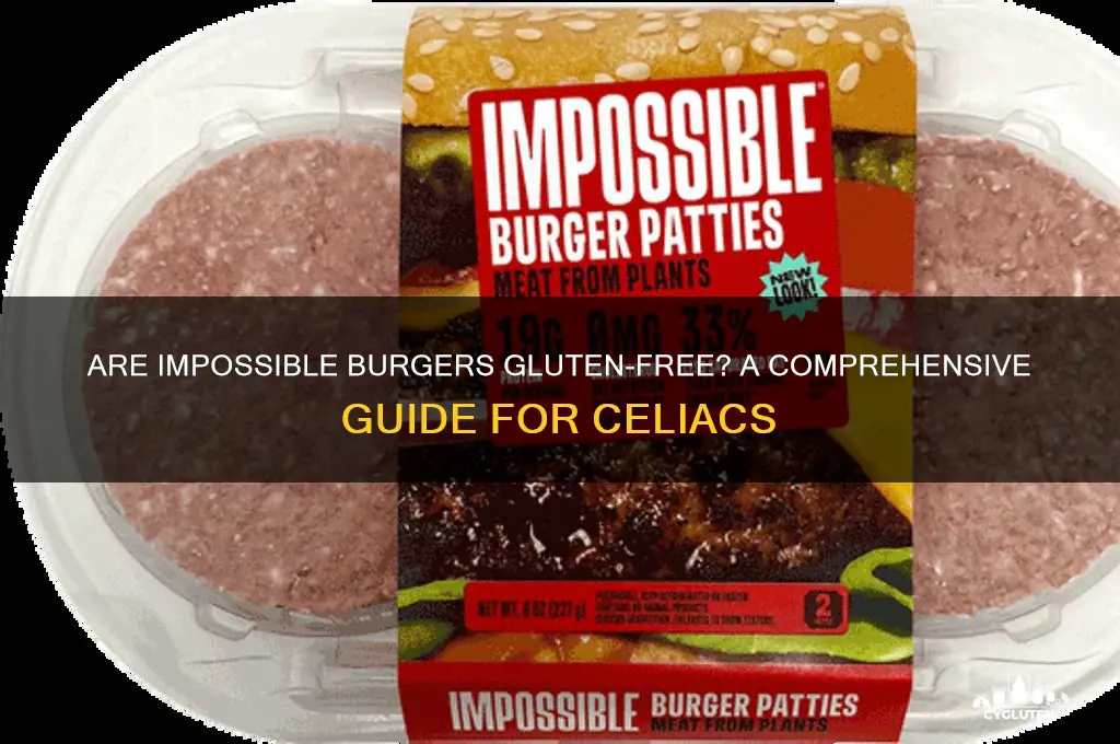 are impossible burgers gluten-free