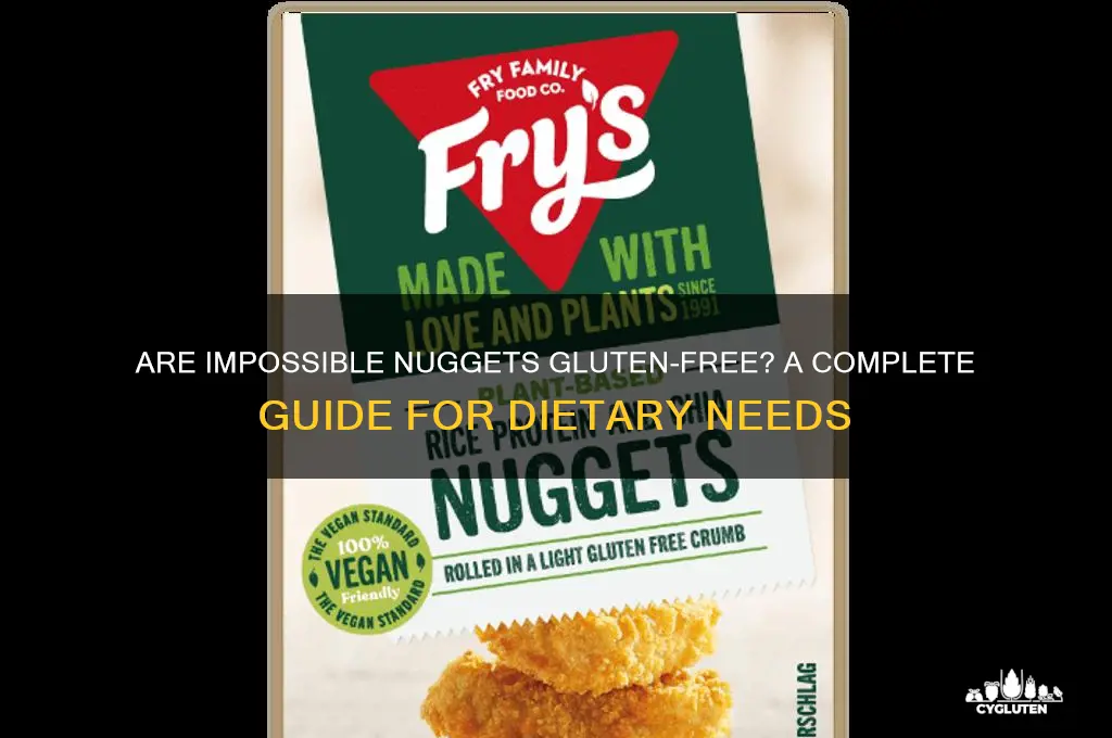 are impossible nuggets gluten free