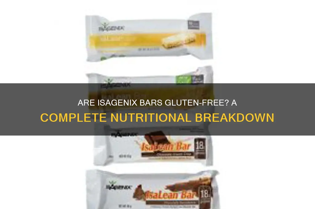 are isagenix bars gluten free