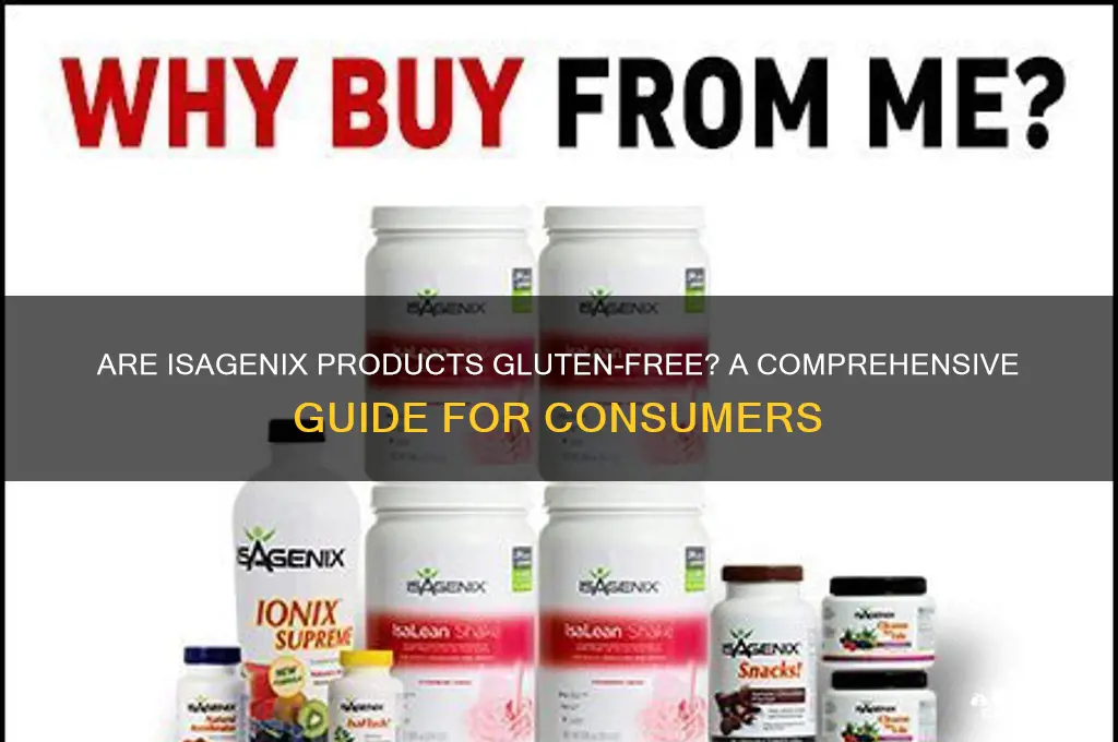are isagenix products gluten free