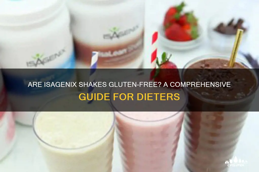 are isagenix shakes gluten free