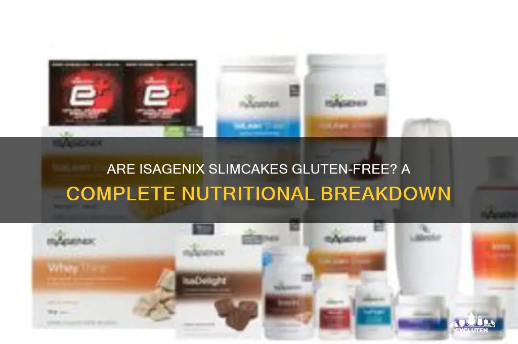 are isagenix slimcakes gluten free