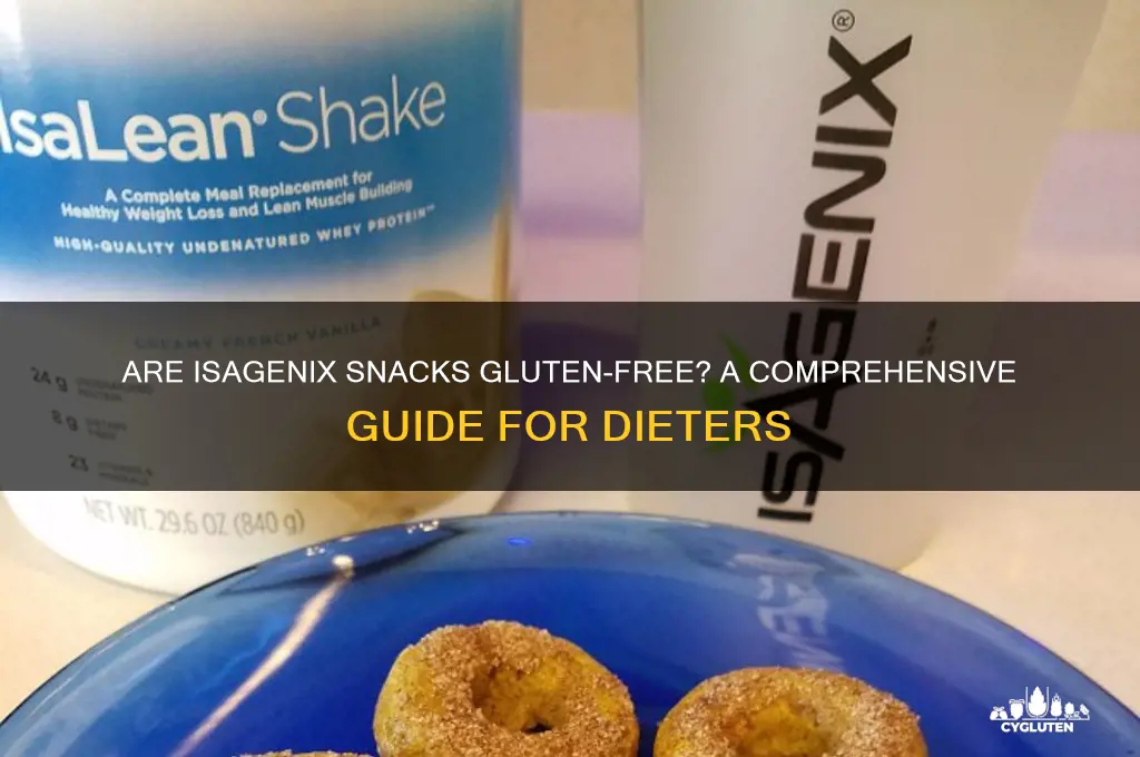 are isagenix snacks gluten free