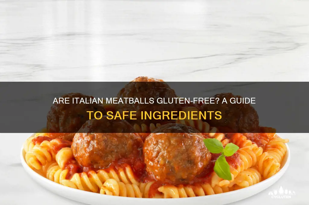 are italian meatballs gluten free