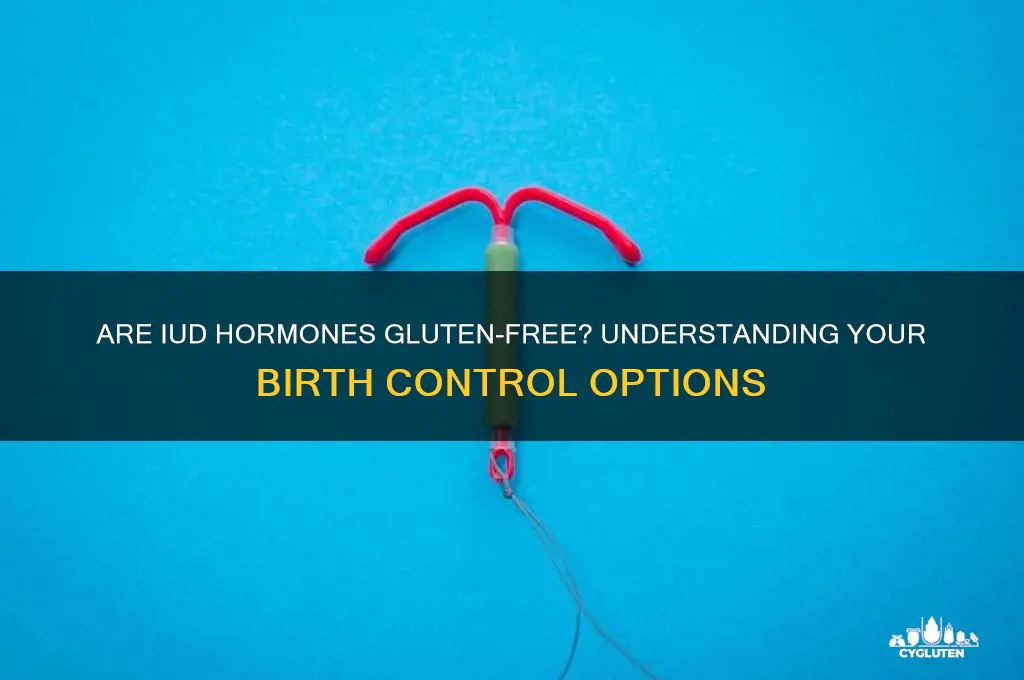 are iud hormones gluten free