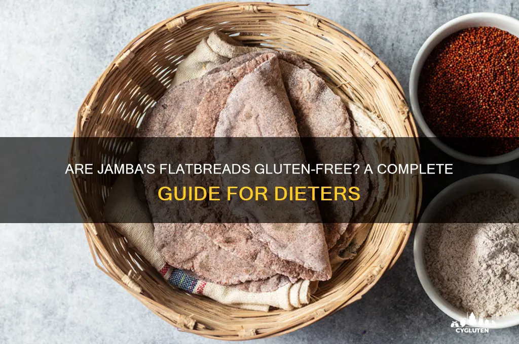 are jambas flatbreads gluten free