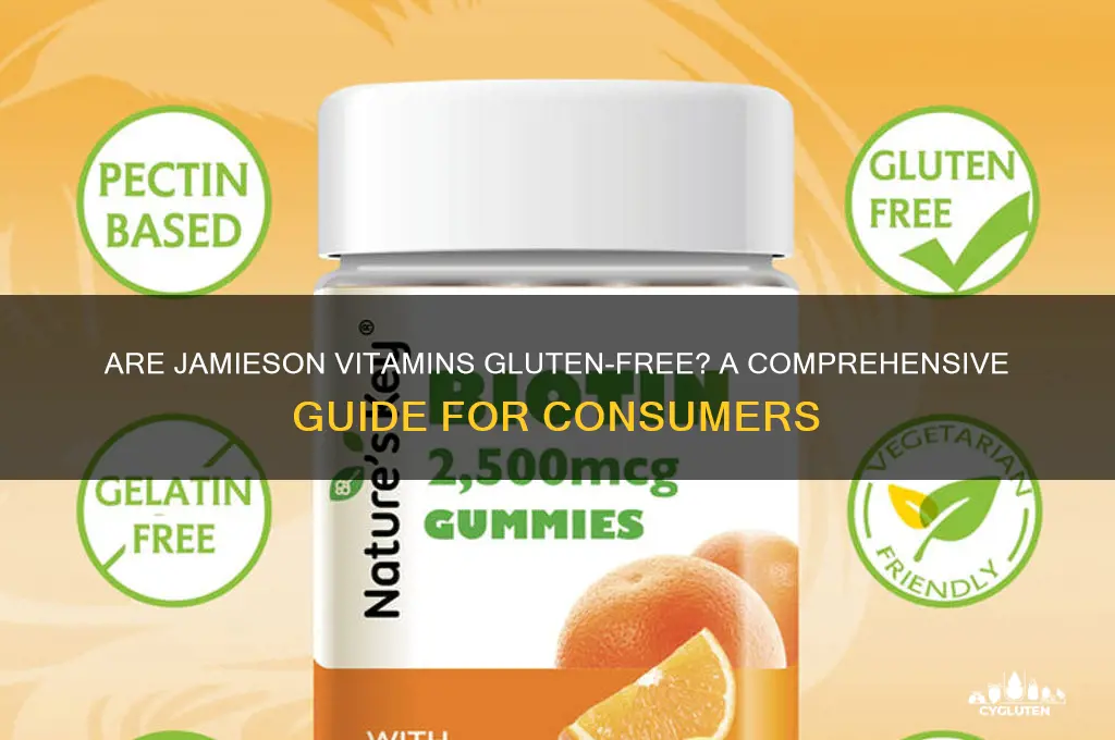 are jamieson vitamins gluten free
