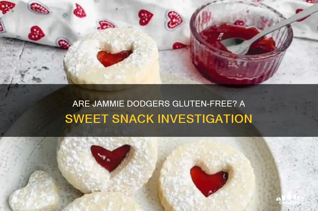 are jammie dodgers gluten free