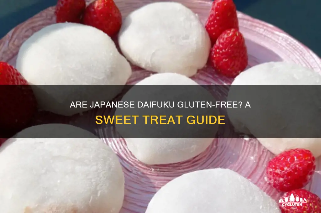 are japanese daifuku gluten free