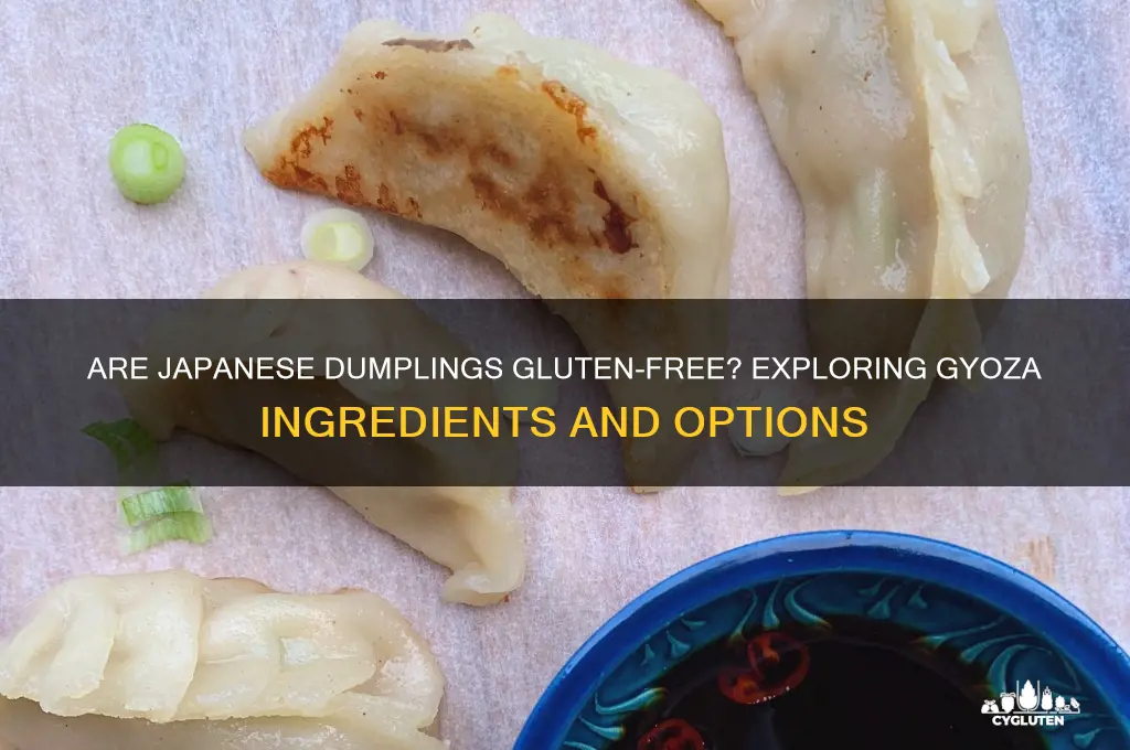 are japanese dumplings gluten free