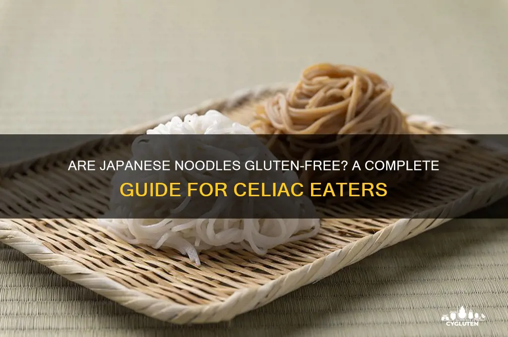 are japanese noodles gluten free