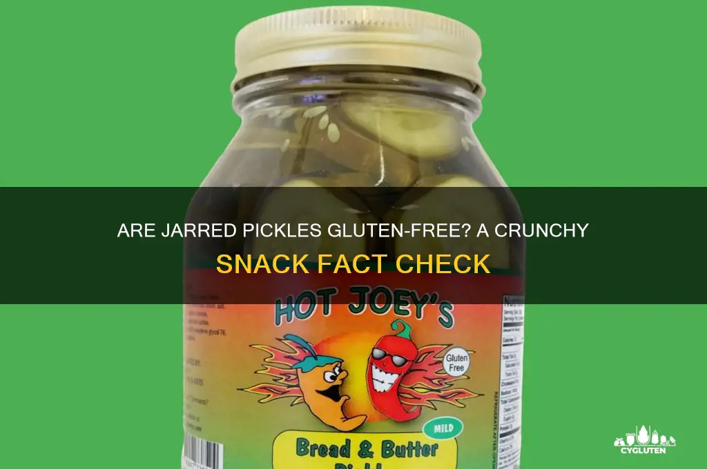are jarred pickles gluten free