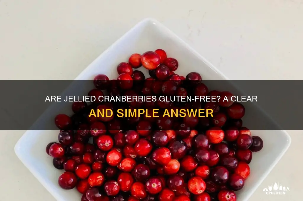 are jellied cranberries gluten free