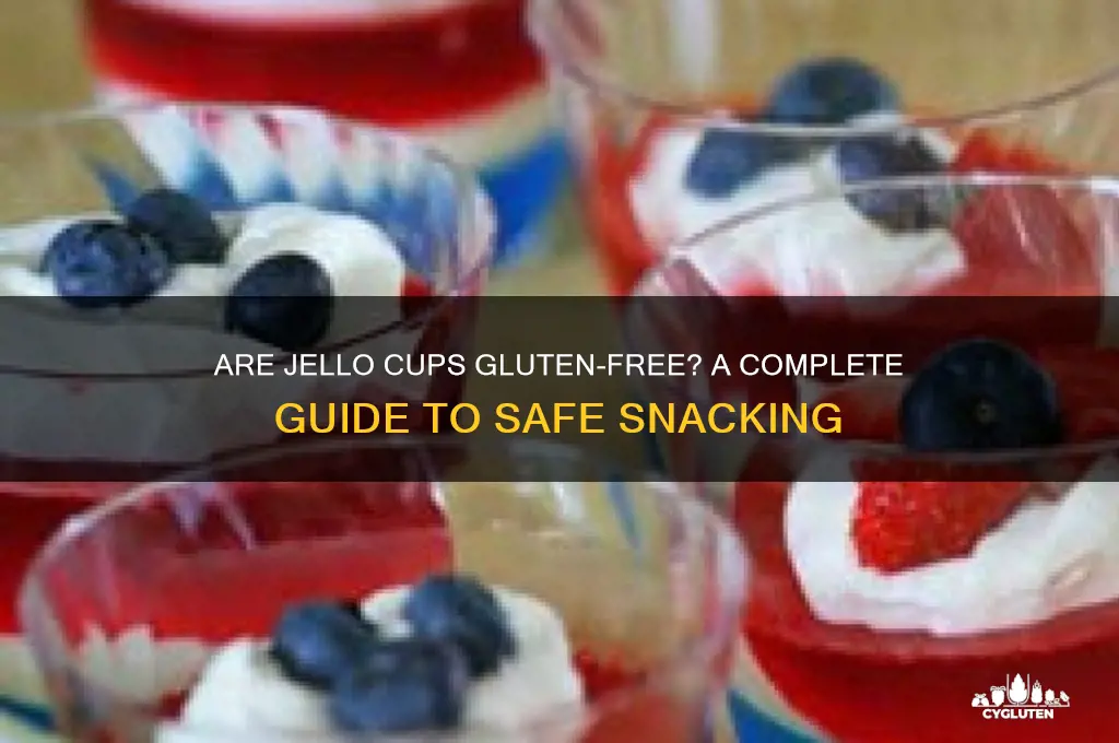 are jello cups gluten free