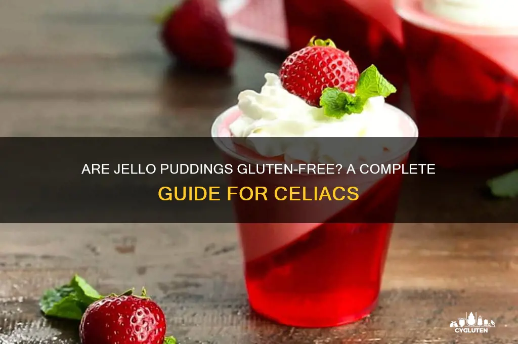 are jello puddings gluten free